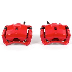 Power Stop Front S4910 Pair of High-Temp Red Powder Coated Calipers