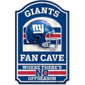 NFL Fan Cave Wood Sign, 11" x 17"