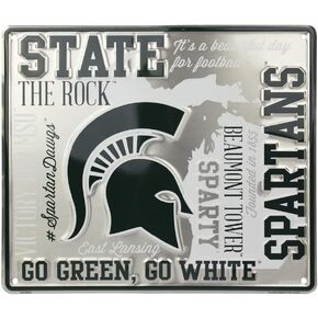 Hangtime Michigan State University - Michigan State Spartans 12 x 14 inch Fan Cloud Sign