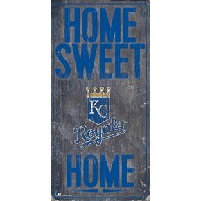 Kansas City Royals 6" x 12" Home Sweet Home Wood Sign