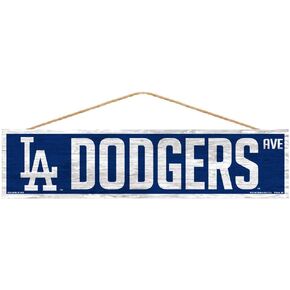 تصميم Wincraft MLB Los Angeles Dodgers SignWood Avenue، لون الفريق، 4x17 in Saudi Arabia