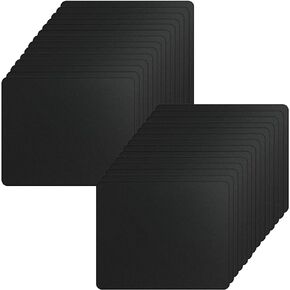 Crtiin 50 Pack Mouse Pad Bulk Computer Mouse Pad Gaming Mousepad for Computers, Laptop, Back to School Office Thank You Gifts with Non Slip Rubber Base(7.09 x 8.66 Inch,Black)