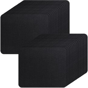 Crtiin 50 Pack Mouse Pad Bulk Computer Mouse Pad Gaming Mousepad for Computers, Laptop, Back to School Office Thank You Gifts with Non Slip Rubber Base(7.09 x 8.66 Inch,Black)