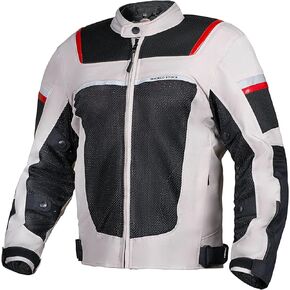 WICKED STOCK Motorcycle Jacket with Armor CE LEVEL2 Enduro Motorbike Riding Gear -Dual Sport Protective Jacket for Men
