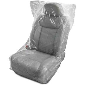 Automotive Disposable Clear Plastic Seat Covers (30 Per Pack)