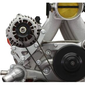 ICT Billet 5.3L 6.0L Turbo LS Truck Alternator Relocation Bracket Kit Compatible with Truck / LS3 L99 Camaro SS Water Pump 4.8L 5.3L 6.0L 6.2L LSX LM7 LR4 LQ4 L59 LQ9 LM4 L33 551587-LS01-3