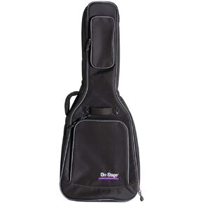 On-Stage GBA4770 Standard Acoustic Guitar Gig Bag (Dreadnought-Body Instrument Protection, Storage, and Carrying, Accessory Compartments, Nylon Shell, Foam Padded, Adjustable Straps, Two-Pull Zipper)