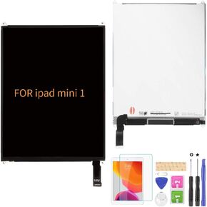 Screen Replacement for IPad Mini 1 A1432 A1455 A1454 7.9inch LCD Display（LCD Only） for iPad Mini 1st LCD Panel Repair Parts Kit,with Screen Protector+Tools