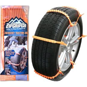 Zip Grip Go Cleated Winter Tire Traction Snow Ice Mud - Car SUV Van Truck (2 packs) Packaging May Vary in Saudi Arabia