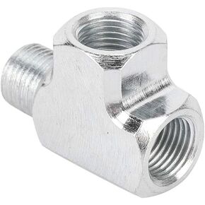 T Type Tee Pipe Fitting,Oil Water Sensor Pressure Gauge And Adapter T Type Tee Pipe Fitting 1/8 Tee 3 Way