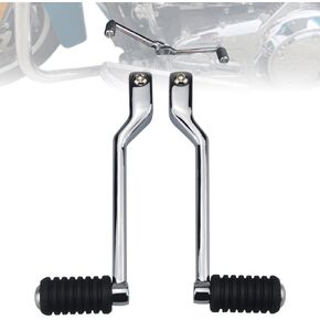 WOWTK Front and Rear Levers w/Shifter Pegs,Heel/Toe Shift Pegs for Harley 1986-2017 FL Softail, 1988-later Touring Road King Road Glide Street Glide Electra Glide and 2008-later Trike,Black