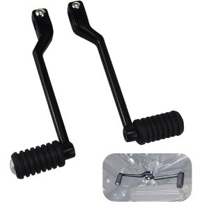 WOWTK Front and Rear Levers w/Shifter Pegs,Heel/Toe Shift Pegs for Harley 1986-2017 FL Softail, 1988-later Touring Road King Road Glide Street Glide Electra Glide and 2008-later Trike,Black