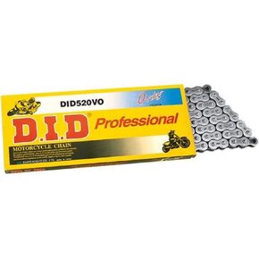 D.I.D DID (520VO-80) Steel 80 Link Professional V Series O-Ring Chain with Connecting Link