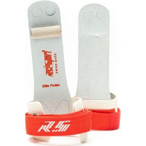 Reisport Men's Protec Elite Velcro Hook & Loop Ring Grips, X-Small, Small, Medium, Large, Gymnastic Grips, Triple Strength Leather With Kevlar, Less Stretch, Safe Grip, Men and Boys Gymnastics