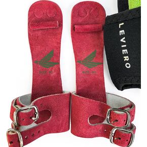 Gymnastics Grips Set Narrow Squeeze, Grips for Gymnastics Girls, Dowel Grips with Soft Leather, Double Buckle Wrist Closure, and Adjustable Finger Holes, for All Ages