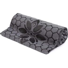 Clever Yoga Mat Towel Non-Slip for Hot Yoga. Grippy Double Sided Suede Microfiber Towel Non-Slip Grip. Multifunctional - No Slip Yoga Mat Towel, Yoga Mat Cover - Travel Yoga Mat Non Slip.
