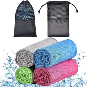 Cooling Towels - 4 Pack Cooling Towel(40"x12"), Cooling Towels for Neck and Face, Microfiber Soft Breathable Cooling Towel for Hot Weather in Kuwait
