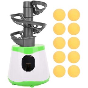 Vbestlife Kid Beginners Ping Pong Automatic Machine, 10 Balls Table Tennis Trainer Balls Launcher Training Machine Table Tennis Robot