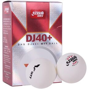 6pcs ABS New Material DJ40+ 3-Star Ping Pong Balls, Professional ITTF Approved 40+ Table Tennis Balls for WTT Competition, 6-Pack