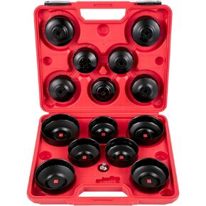 Oil Filter Socket Set, 30 Pcs, Steel, Black, 3-Jam Wrench