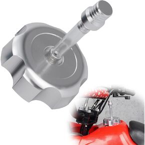 Fuel Cap CNC Billet Gas Tank Cap with Anti-Leak Vent Tube Fits for 50cc 70cc 90cc 110cc 125cc Coolster TaoTao Kazuma Sunl JCL Roketa ATV Quad 4 Wheeler-Red