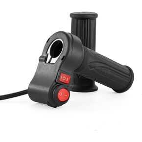 Universal Electric Throttle Three Speed Throttle With Reverse Electric Scooter Twist Throttle Full Handlebar Grip with Forward and Reverse Accelerator for Electric Scooter Electric Motorcycle 12-96V