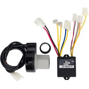 مجموعة وحدة التحكم والخانق لـ Razor E100 - وحدة التحكم OEM 24V البديلة وأجزاء الخانق الملتوية لـ Razor E100 (V10+)، E125 (V10+)، E150، eSpark - 7 موصلات، صمام خانق ذو 4 دبابيس، ZK2400-DP-FS in Kuwait