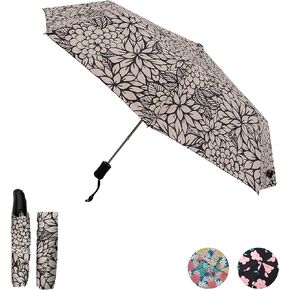 Patterned Umbrella | Umbrellas for Rain - Mini Umbrella For Rain and Sun - Camping Accessories and Travel Must Haves - Outdoor Umbrella Travel Umbrella