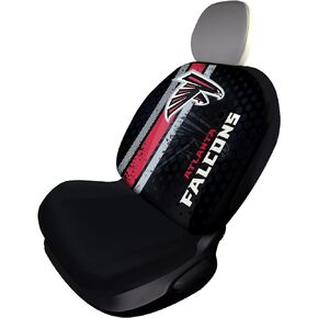 FANMATS NFL - غطاء مقعد Atlanta Falcons SEATCOVERRALY-Atlanta Falcons Rally - تصميم زاهي بالألوان الكاملة - قطعة واحدة