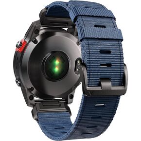 Compatible with Garmin Fenix 5X/7X/Tactix 7 pro, 26mm Nylon Quickfit Watch Band for Garmin Fenix 3/3 HR, Fenix 5X Plus/6X/6X Pro/Tactix/Descent MK1/D2 Delta PX/D2 Charlie, Black
