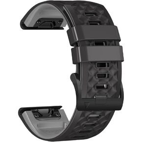 26mm watch band for garmin fenix 7x sapphire solar fenix 6x pro solar fenix 5x 3 hr quick release fit silicone watch strap replacement for garmin epix 2 pro sapphire 51mm Descent MK1/2/2i in Kuwait