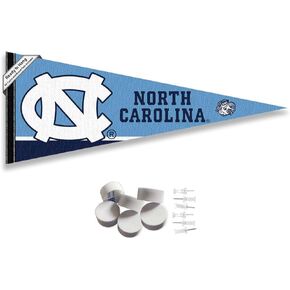 UNC Tar Heels Pennant Flag and Wall Tack Mount Pads