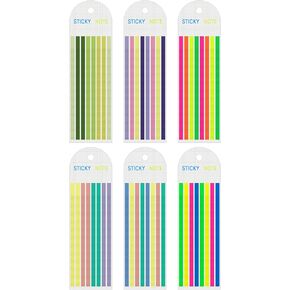 HAUTOCO 2440pcs Transparent Highlighter Tape, Removable Long Highlighter Strips for Annotating Books, Morandi Neon Clear Sticky Tabs Page Markers Index Flags Aesthetic Office School Supplies