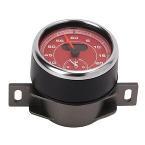 ABS Dashboard Gauge Clock Car Interior Accessory Replacement for Cayenne MACAN 718 911 (Bright red)