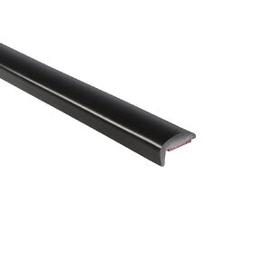Trim-lok PLGB-125 PVC Lip Guard, Black with 3M Acrylic Foam Tape, Paintable – 9/16" Width, 125’ Length – Perfect for Running Boards, Camper Shells, Spas, Car Fenders, and More