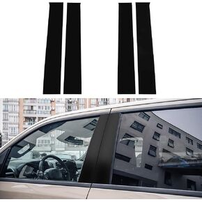 TOMALL Car Window Pillar Post Vinyl Stickers Compatible with Dodge Ram 1500 2500 3500 2009-2018 Carbon Fiber Window Column Stickers Overlay Wrap Trim Car Exterior Accessories Decoration (Carbon Fiber)