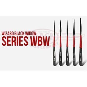 Andrew Mack Wizard Black Widow Scroll Striper Brush Series WBW Size 00