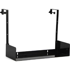 Wallniture Bali Bookshelf and Home Office Desk Organizer Tray, Black Cube Storage Organizer