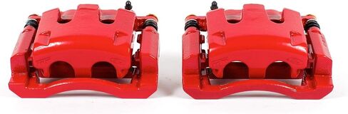 زوج من Power Stop Rear S5028 من الفرجار المطلي بمسحوق أحمر عالي الحرارة in Saudi Arabia