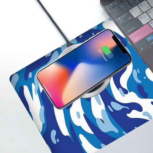 Fluid Pattern XXL Mouse Pad,Super Thick Waterproof Fluid Pattern Large Gaming Mousepad with Stitched Edge,Mouse Computer Desk Accessories,Non-Slip Base Mouse Keyboard Mat 800X400X4mm in Saudi Arabia