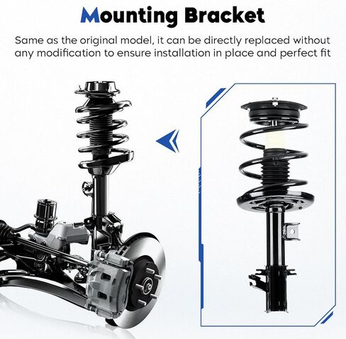 Front and Rear Complete Struts Assembly Shock Absorber Compatible with 2007-2013 Nissan Altima, Replace 172392 172393 5637, 4Pcs in Saudi Arabia
