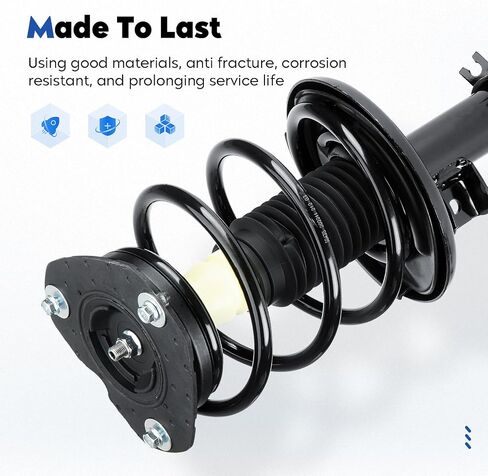 Front and Rear Complete Struts Assembly Shock Absorber Compatible with 2007-2013 Nissan Altima, Replace 172392 172393 5637, 4Pcs in Saudi Arabia