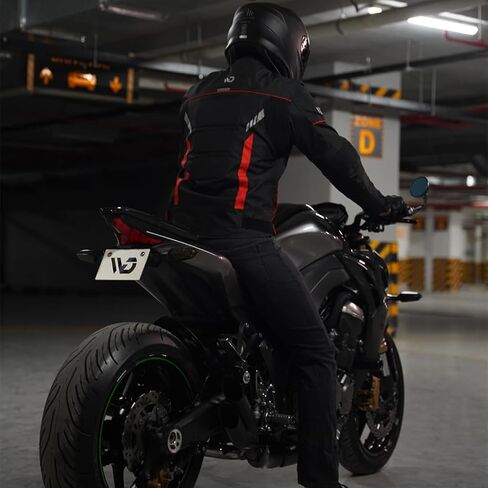سترة دراجة نارية منسوجة للرجال من WD Motorsports Vegas 2.0، سترة لراكبي الدراجات النارية لجميع المواسم، سترات مدرعة CE ومقاومة للماء وواقية للدراجات النارية مع سحابات تهوية (أصفر، 3XL) in Kuwait