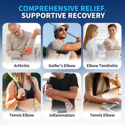 CAMBIVO Elbow & Knee Ice Pack for Injuries Compression Sleeve, Reusable Gel Cold Pack for Knee, Elbow, Ankle, Calf - Flexible Cold Wrap Recovery for Meniscus, ACL, MCL, Pain Relief in Saudi Arabia