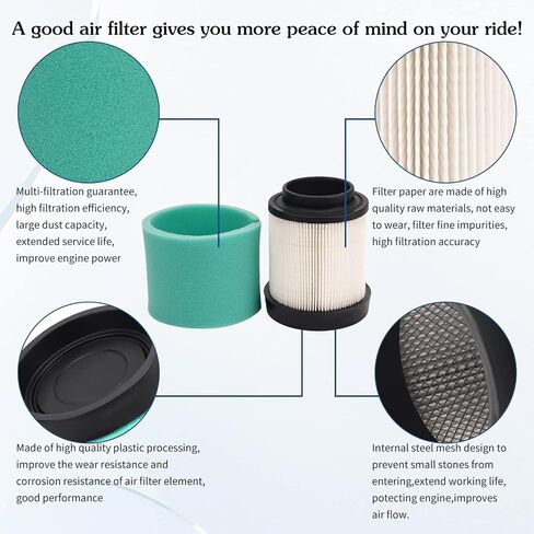 Air Filter 1253372 & Oil Filter 2520799 3084963 Compatible with Polaris Magnum 325 330 2x4 4x4 2001-2002 2003-2006 ATP 330 4x4 2004-2005 Trail Blazer 330 2008-2009 Trail Boss 325 330 2001-2009 in Saudi Arabia