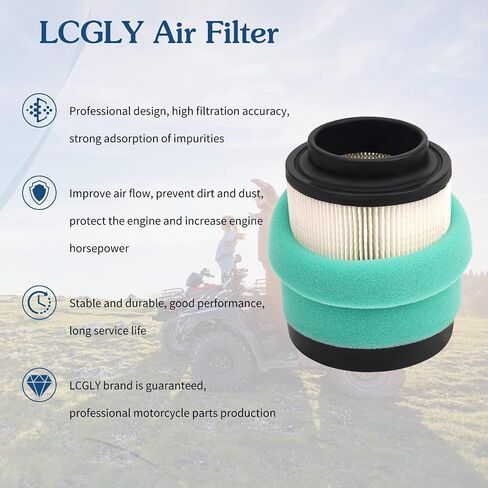 Air Filter 1253372 & Oil Filter 2520799 3084963 Compatible with Polaris Magnum 325 330 2x4 4x4 2001-2002 2003-2006 ATP 330 4x4 2004-2005 Trail Blazer 330 2008-2009 Trail Boss 325 330 2001-2009 in Saudi Arabia