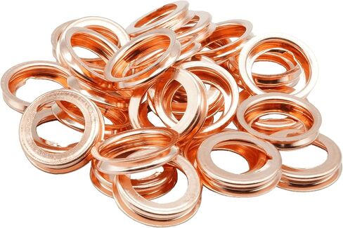 30 PCS 12mm Copper Crush Washer Oil Drain Plug Gasket, Fits Nissan/Infiniti Rogue Sentra Xterra Altima Frontier Armada Jukes 350Z G35 G37 1982-2022, Replace 11026-01M02, 11026-JA00A in Saudi Arabia