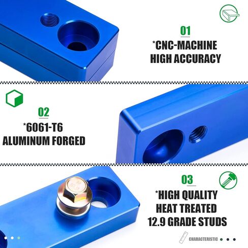 طقم دعامة إسقاط قضيب Sway Bar لـ 2005-2023 Toyot-a Tacoma 2WD 4WD، طقم رفع نقل قضيب T6 من الألومنيوم الخام لـ 2003-2009 4Runner، 2007-2009 FJ Cruiser البطانات 2 "-4" مصاعد زرقاء in Kuwait