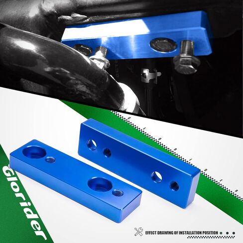 طقم دعامة إسقاط قضيب Sway Bar لـ 2005-2023 Toyot-a Tacoma 2WD 4WD، طقم رفع نقل قضيب T6 من الألومنيوم الخام لـ 2003-2009 4Runner، 2007-2009 FJ Cruiser البطانات 2 "-4" مصاعد زرقاء in Kuwait