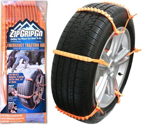Zip Grip Go Cleated إطار الشتاء الجر الثلجي الطيني - سيارة الدفع الرباعي فان شاحنة (عبوتان) قد تختلف التعبئة والتغليف in Saudi Arabia